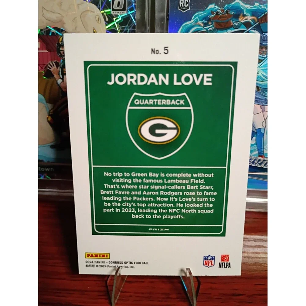 2024 Panini Donruss - Downtown Jordan Love #5 Pack Fresh GB Packers